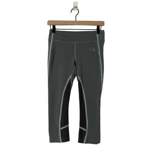The North Face Gray Lined Athletic Cropped Capri Leggings Women's Size Small